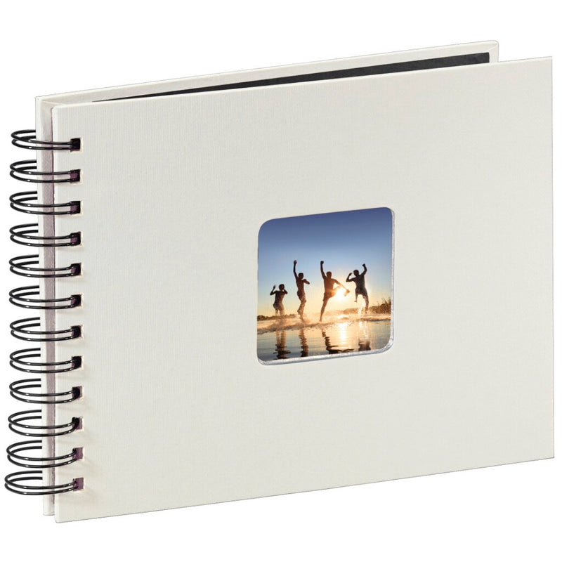 Load image into Gallery viewer, Hama spiraalalbum fine art 24 x 17cm 50 zwarte pagina's krijt
