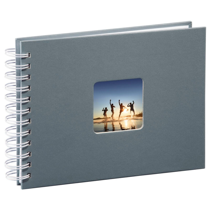 Load image into Gallery viewer, Hama spiraalalbum fine art 24 x 17 cm 50 witte pagina's grijs