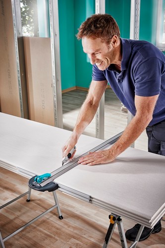 Load image into Gallery viewer, Wolfcraft - gipssnijder - t-rail met parallelsnijder voor gips - 4008000