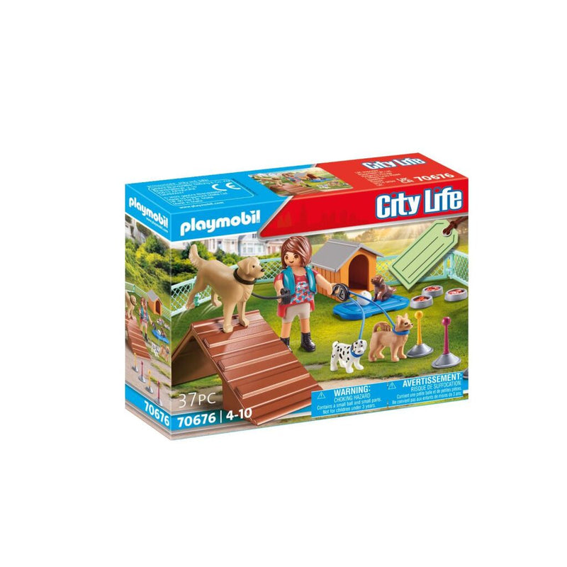 Load image into Gallery viewer, Playmobil 70676 city life gift set hondentrainster