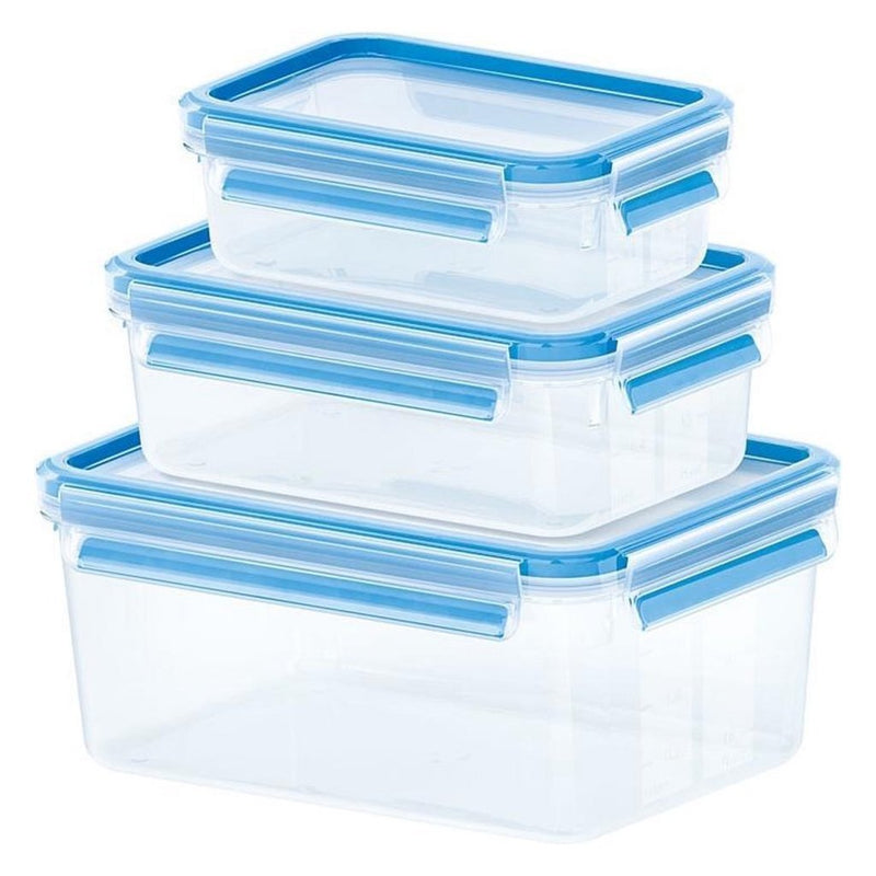 Load image into Gallery viewer, Emsa 508566 clip close vershouddozen 0.55l 1l 2.3l 3 stuks blauw