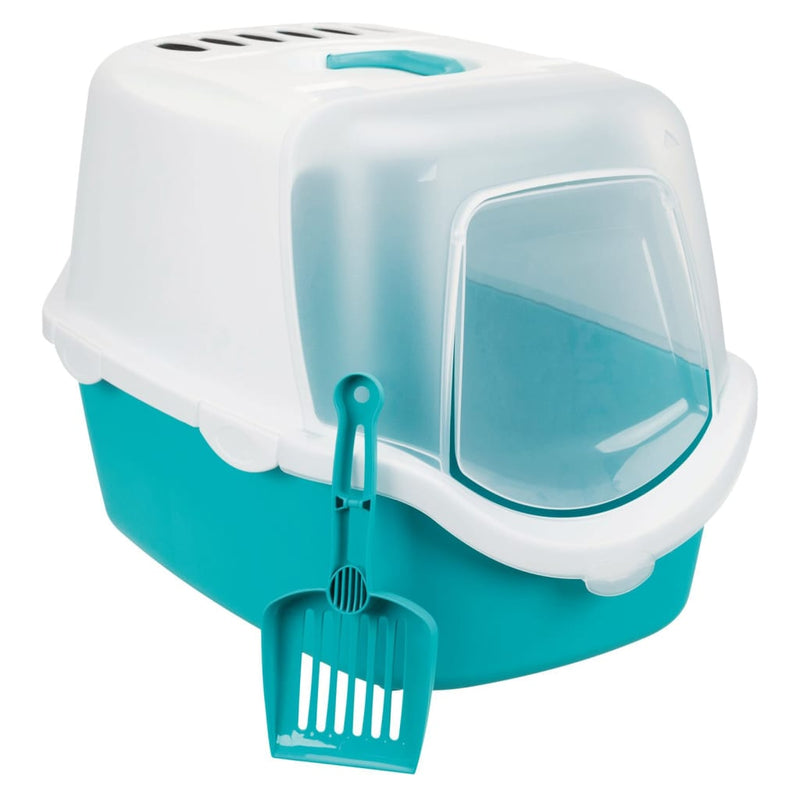Load image into Gallery viewer, TRIXIE TRIXIE Kattenbak Vico turquoise en wit