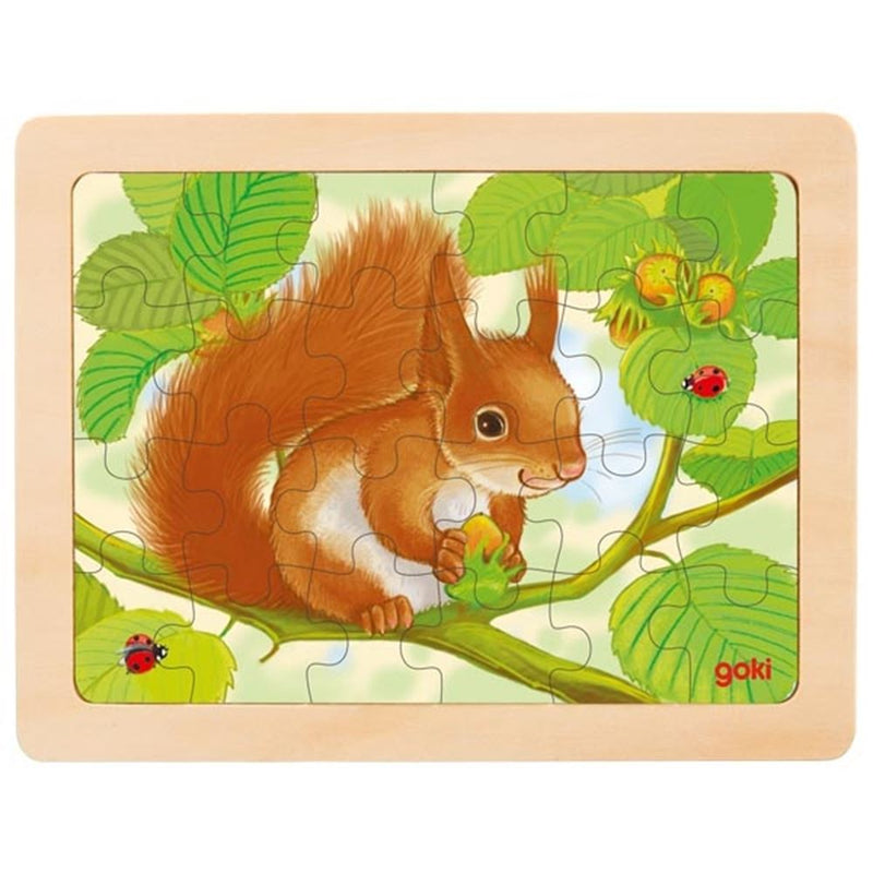 Load image into Gallery viewer, Puzzel bos dieren. 5 assorti. 24 delig p