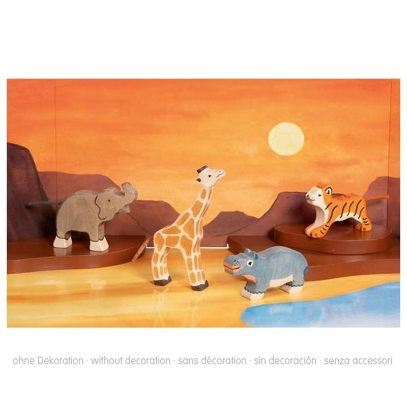 Load image into Gallery viewer, Holztiger wilde dieren. 4 delig. 3+