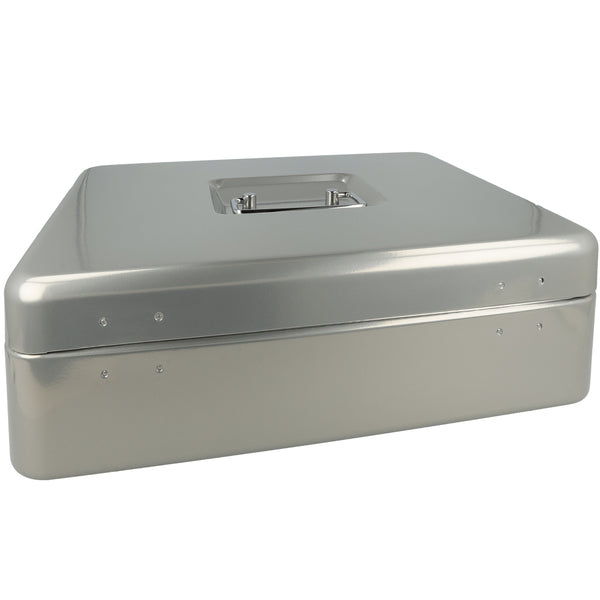 Load image into Gallery viewer, Westcott ac-e51002-zi geldkist 301x242x91mm zilvergrijs, kunststof inzet met 5 vakken