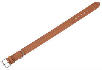 Load image into Gallery viewer, Trixie halsband hond rustic vetleer heartbeat bruin