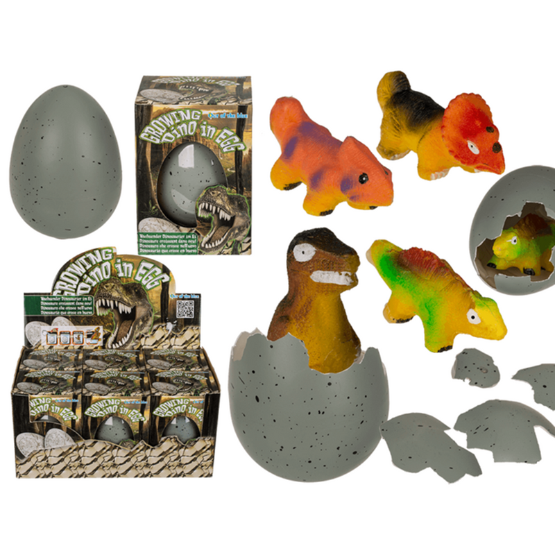 Load image into Gallery viewer, Dsp. groeiende dinosaurus in ei. 11 cm.