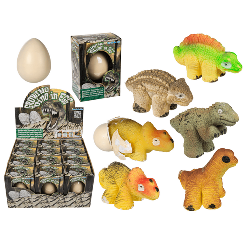 Load image into Gallery viewer, Dsp. groeiende dinosaurus in ei. 6 cm.