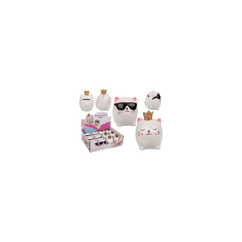 Load image into Gallery viewer, Ootb spaarpot kitten keramiek 7x6,5x9cm