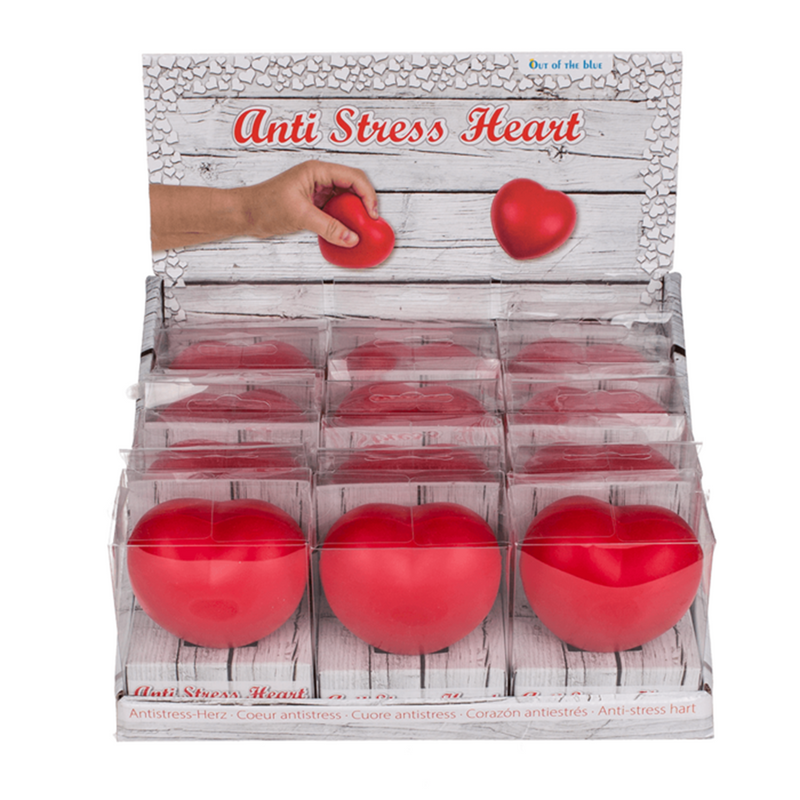 Load image into Gallery viewer, Dsp anti-stress hart, ca 6 cm. 12 stuks