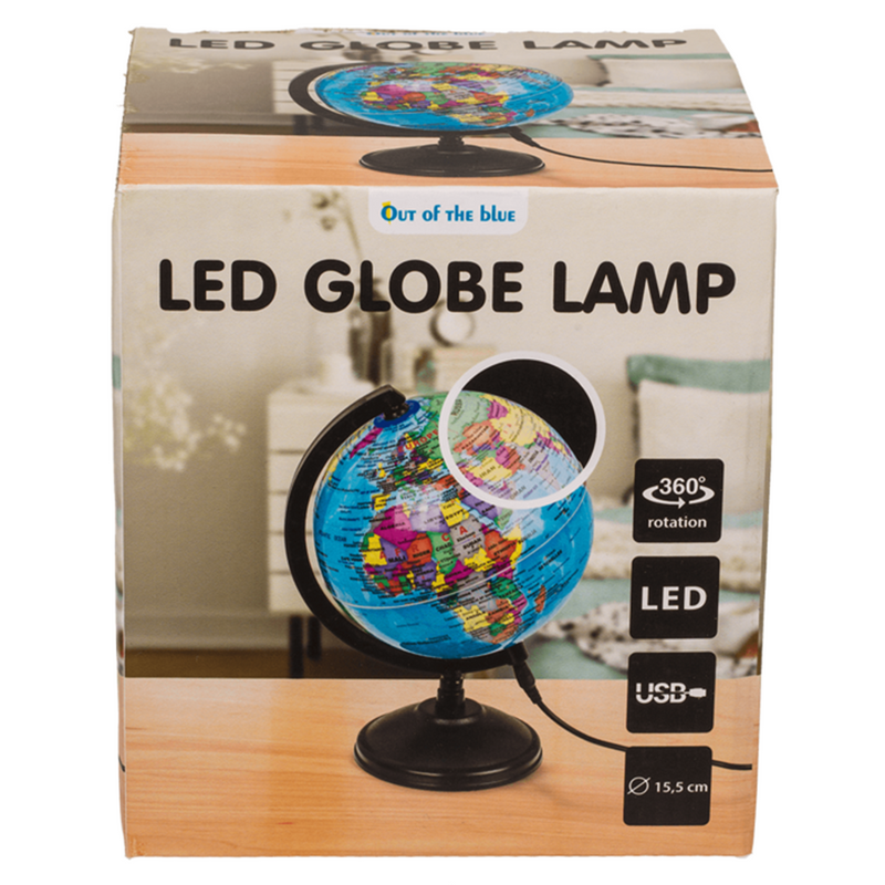 Load image into Gallery viewer, Tafellamp met led, wereldbol. hoogte ca.