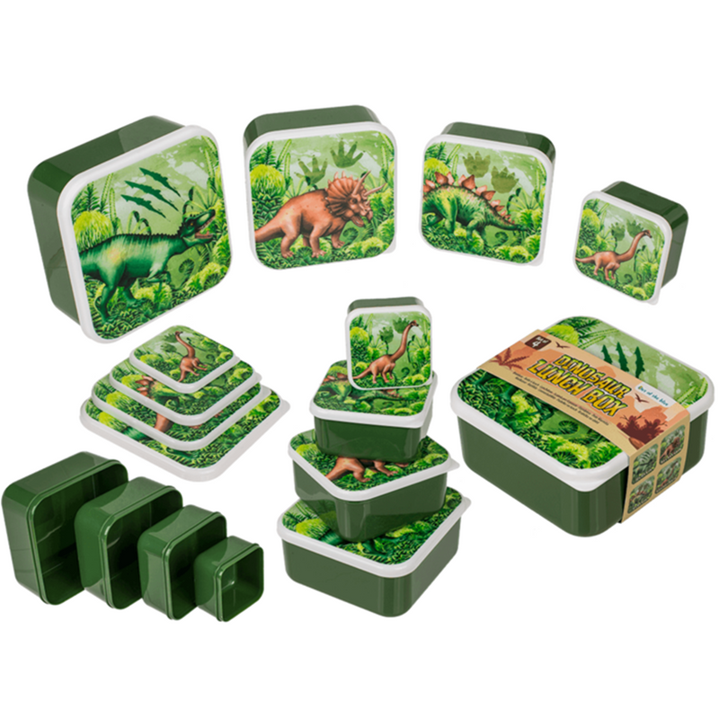Load image into Gallery viewer, Lunchbox, dinosaurus, set van 4.