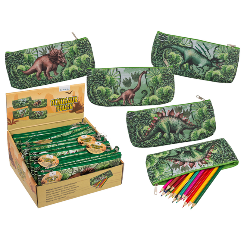 Load image into Gallery viewer, Dsp etui dinosaurus, 21x9,5 cm. 4 ass.