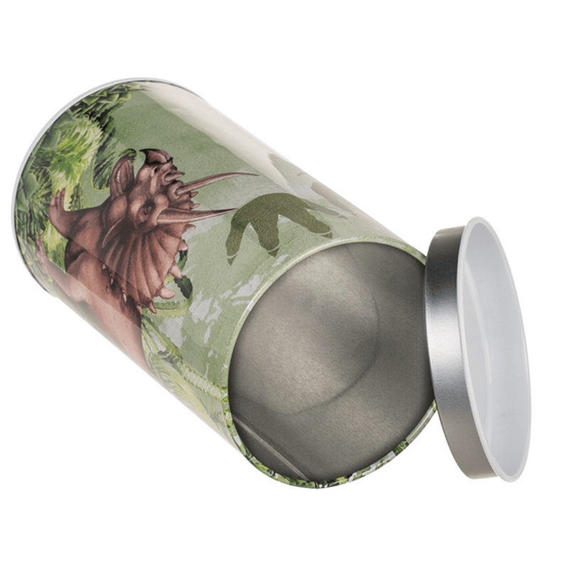 Load image into Gallery viewer, Metalen spaarpot, dinosaurus. 4 assortie