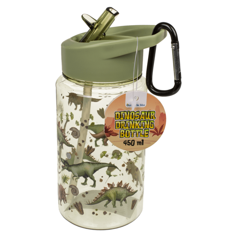 Load image into Gallery viewer, Abi drinkfles, dinosaurus met rietje. 450 ml