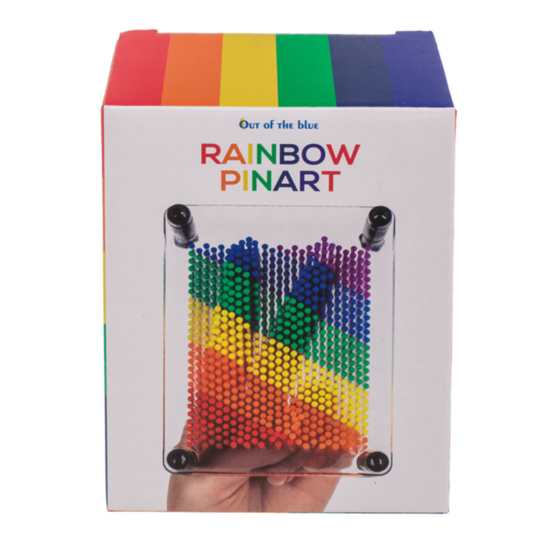Load image into Gallery viewer, Pin art regenboog. ca. 12x9 cm. kunstof.