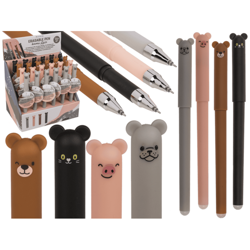 Load image into Gallery viewer, Dsp uitwisbare pen dieren, 14 cm. 4 ass.