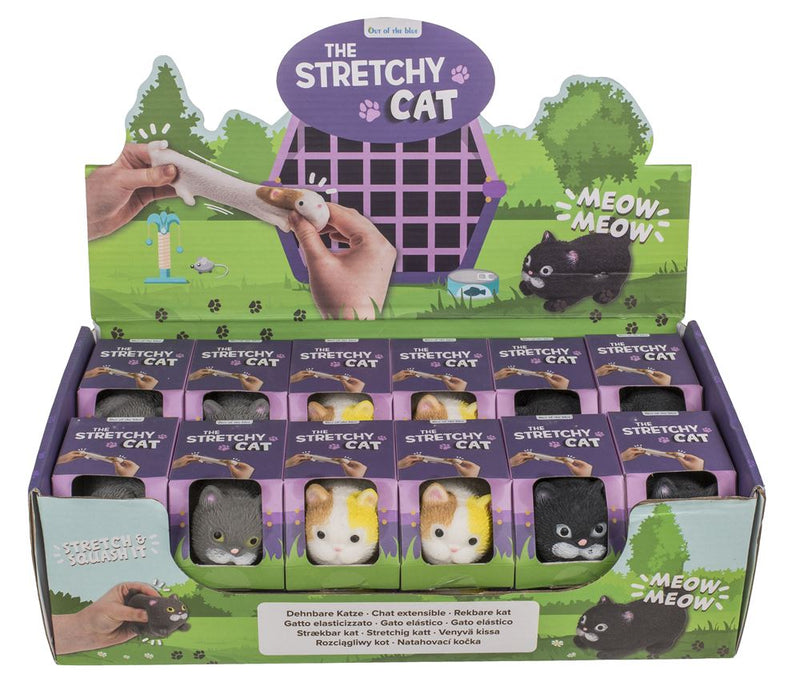 Load image into Gallery viewer, Dsp strech kat, 9 cm, 3 ass. 24 stuks in