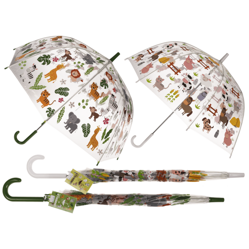 Load image into Gallery viewer, Transparante kinderparaplu. d: ca. 72 cm