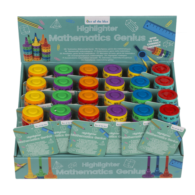 Load image into Gallery viewer, Dsp markeerstift, wiskunde genie. 10,5x3