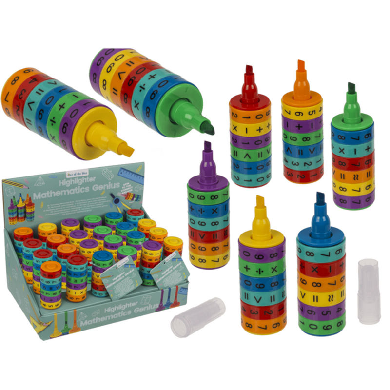 Load image into Gallery viewer, Dsp markeerstift, wiskunde genie. 10,5x3