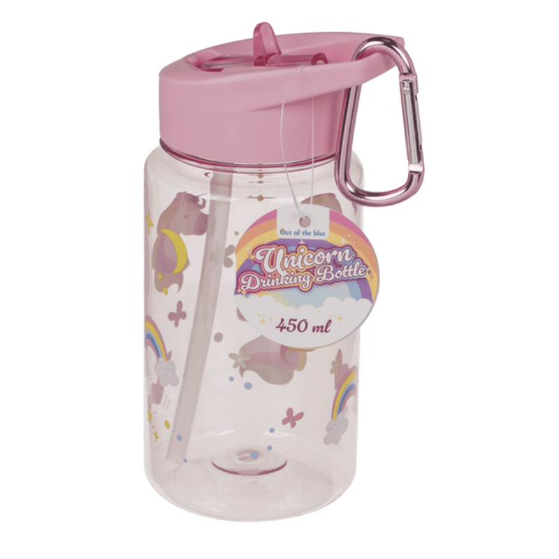 Load image into Gallery viewer, Abi drinkfles, eenhoorn met rietje. 450 ml
