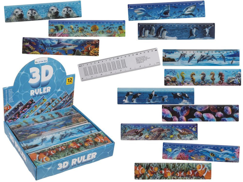 Load image into Gallery viewer, Dsp lineaal zeedieren, 21 cm. 12 ass.