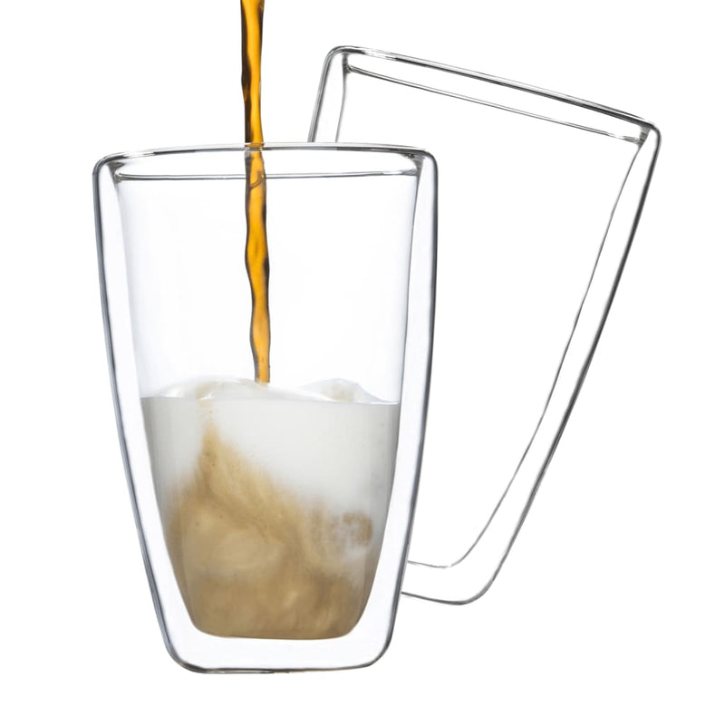 Load image into Gallery viewer, HI HI 2-delige Glazenset latte macchiato 400 ml transparant