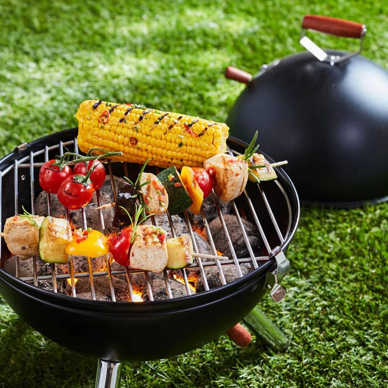 Load image into Gallery viewer, HI HI Houtskoolkogelbarbecue mini zwart