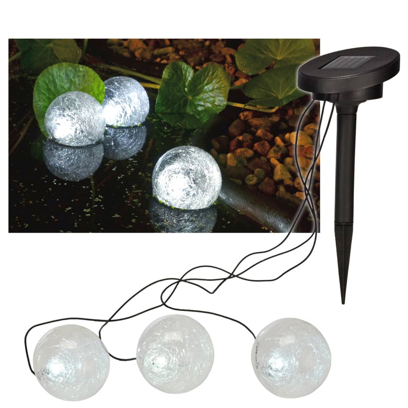 Load image into Gallery viewer, HI HI Vijververlichting solar LED 9 cm