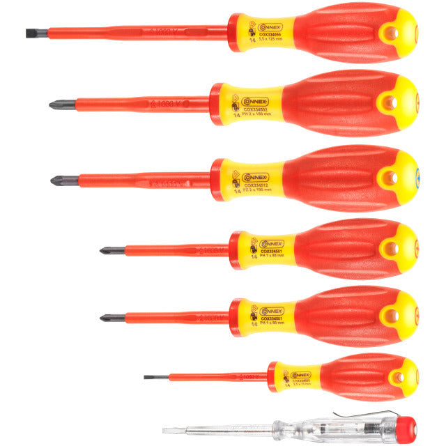 Load image into Gallery viewer, Connex cox334207 7-delige schroevendraaierset 1kv 2c