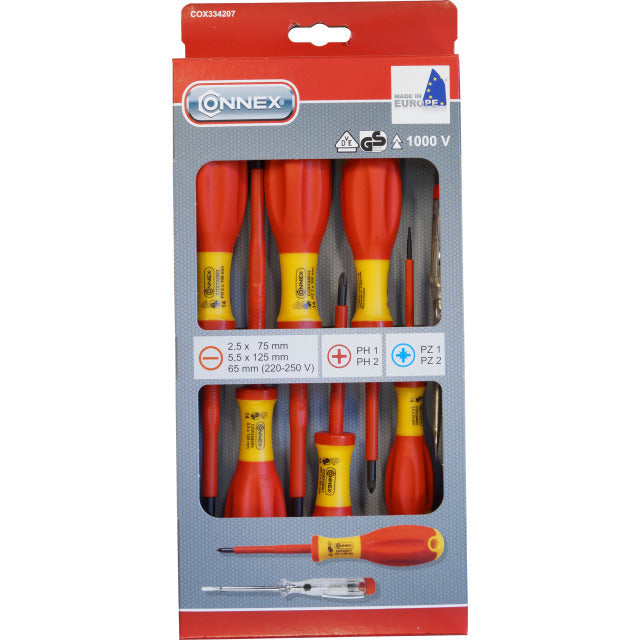 Load image into Gallery viewer, Connex cox334207 7-delige schroevendraaierset 1kv 2c