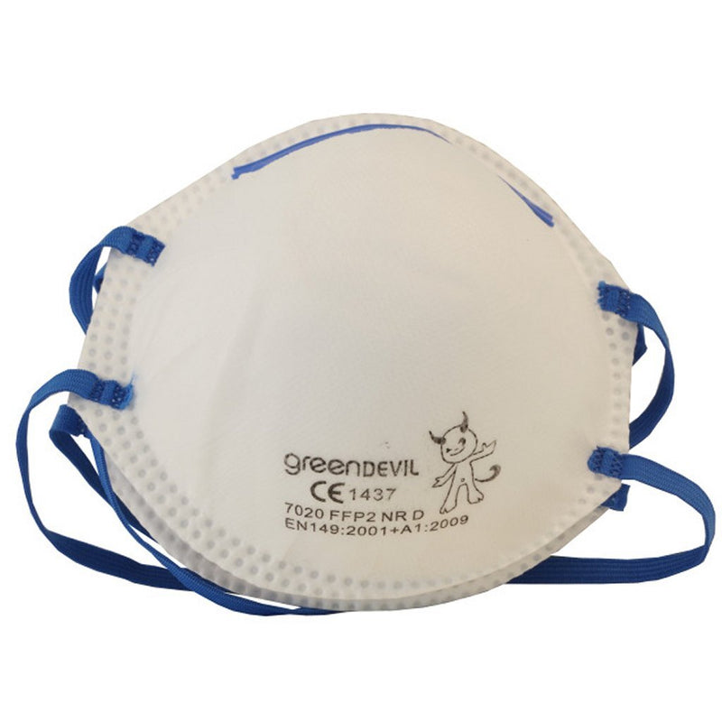 Load image into Gallery viewer, Connex ffp2 stofmaskers 2 stuks wit blauw