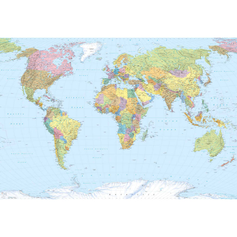 Load image into Gallery viewer, Komar Komar Fotobehang World Map XXL 368x248 cm XXL4-038