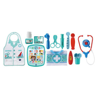 Load image into Gallery viewer, Vtech verzorg leer speelgoeddoktersset - educatief speelgoed - inclusief 15 accessoires - met gezongen liedjes