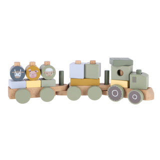 Load image into Gallery viewer, Little dutch little farm blokkentrein tractor fsc