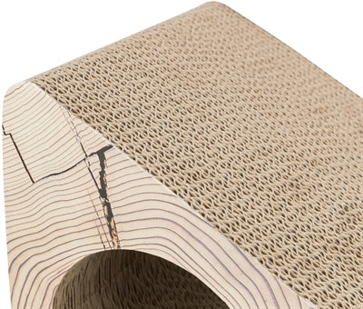 Load image into Gallery viewer, Trixie krabhelling 2-delig karton catnip bruin