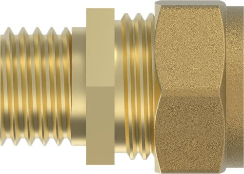 Load image into Gallery viewer, Kirchhoff messing overgangsstuk, blank, 18 mm x 1 2 et, klemkoppeling voor koperen buis - 989457617
