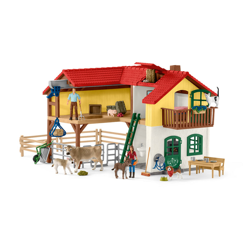 Load image into Gallery viewer, Schleich FARM WORLD Boerderij met Stal en Dieren 42407