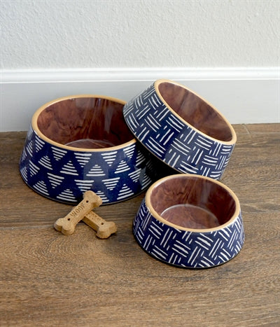 Load image into Gallery viewer, Tarhong voerbak hond oasis melamine indigo blauw