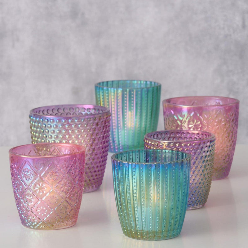 Load image into Gallery viewer, Boltze home windlicht patty 2-delig h7,3-8,8cm 3 assorti