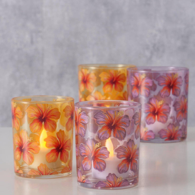 Load image into Gallery viewer, Boltze home windlicht hibiscus 2-dlg