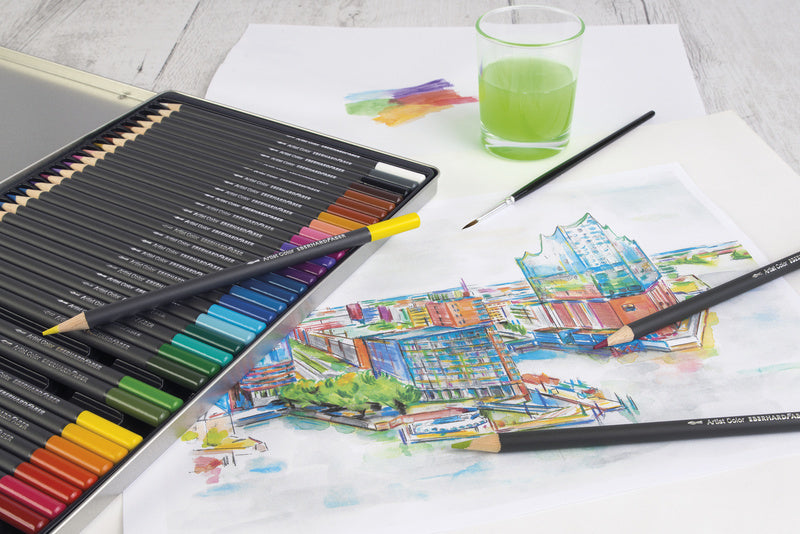 Load image into Gallery viewer, Eberhard faber ef-516036 aquarelpotlood metalen etui a 36 stuks