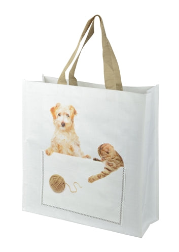 Load image into Gallery viewer, Hoppe Shoppingbag kiekeboe hond kat assorti