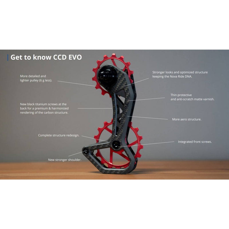 Load image into Gallery viewer, Novaride - ccd evo keramische derrailleur rival force red 12 speed zwart