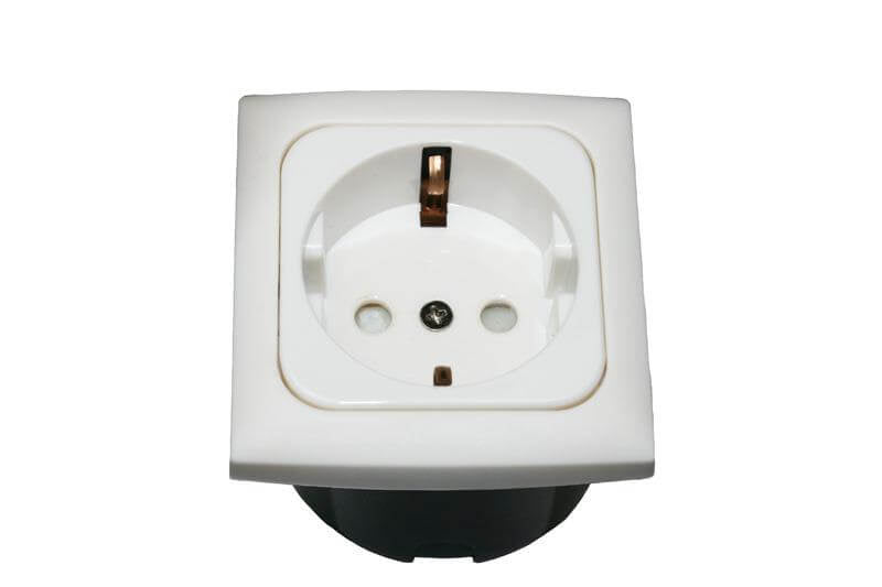 Afbeelding laden in galerijviewer, C-line wandcontactdoos met opal afdekraam wit