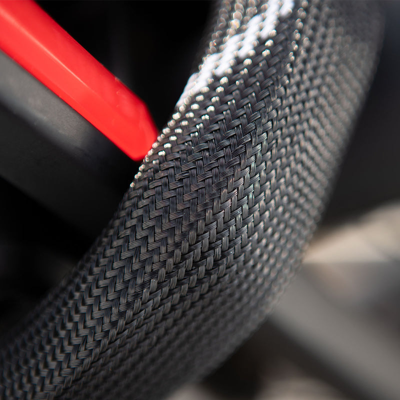 Load image into Gallery viewer, Lynx kettingslot art-2 110 cm x 8.3 mm nylon hoes zwart op kaart