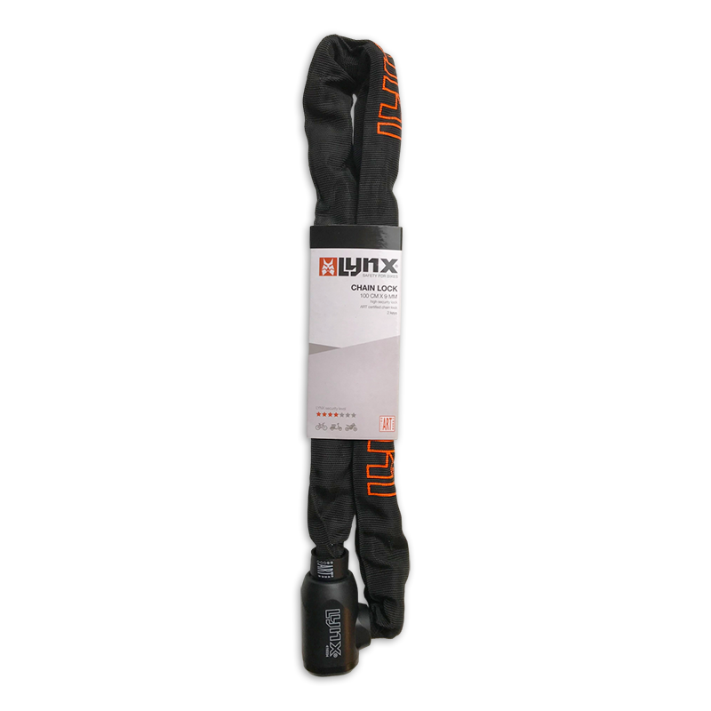 Afbeelding laden in galerijviewer, Lynx kettingslot art-2 100cmx9.0mm nylon hoes zwart op kaart
