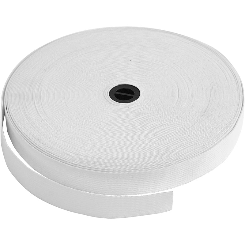 Load image into Gallery viewer, Creativ company https: www.cchobby.nl elastiek-b-20-mm-wit-25-m-1-rol