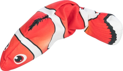 Load image into Gallery viewer, Trixie spartel vis stof catnip oranje